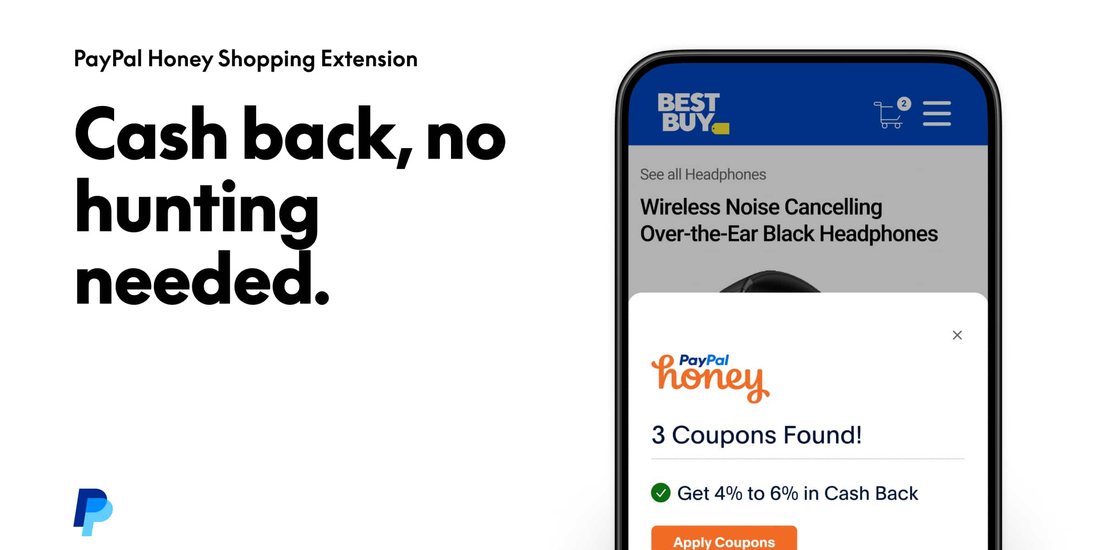 PayPal Honey — cash back, no hunting needed