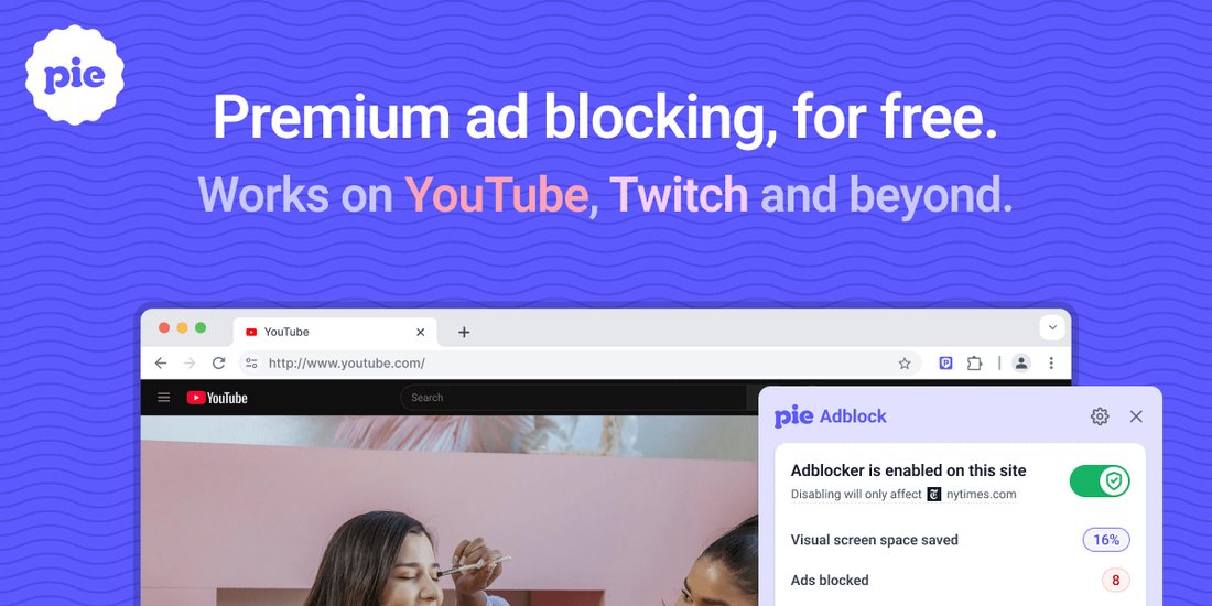Pie Adblock — premium ad blocking, for free